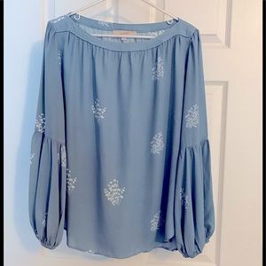 LOFT Light Blue Blouse - L